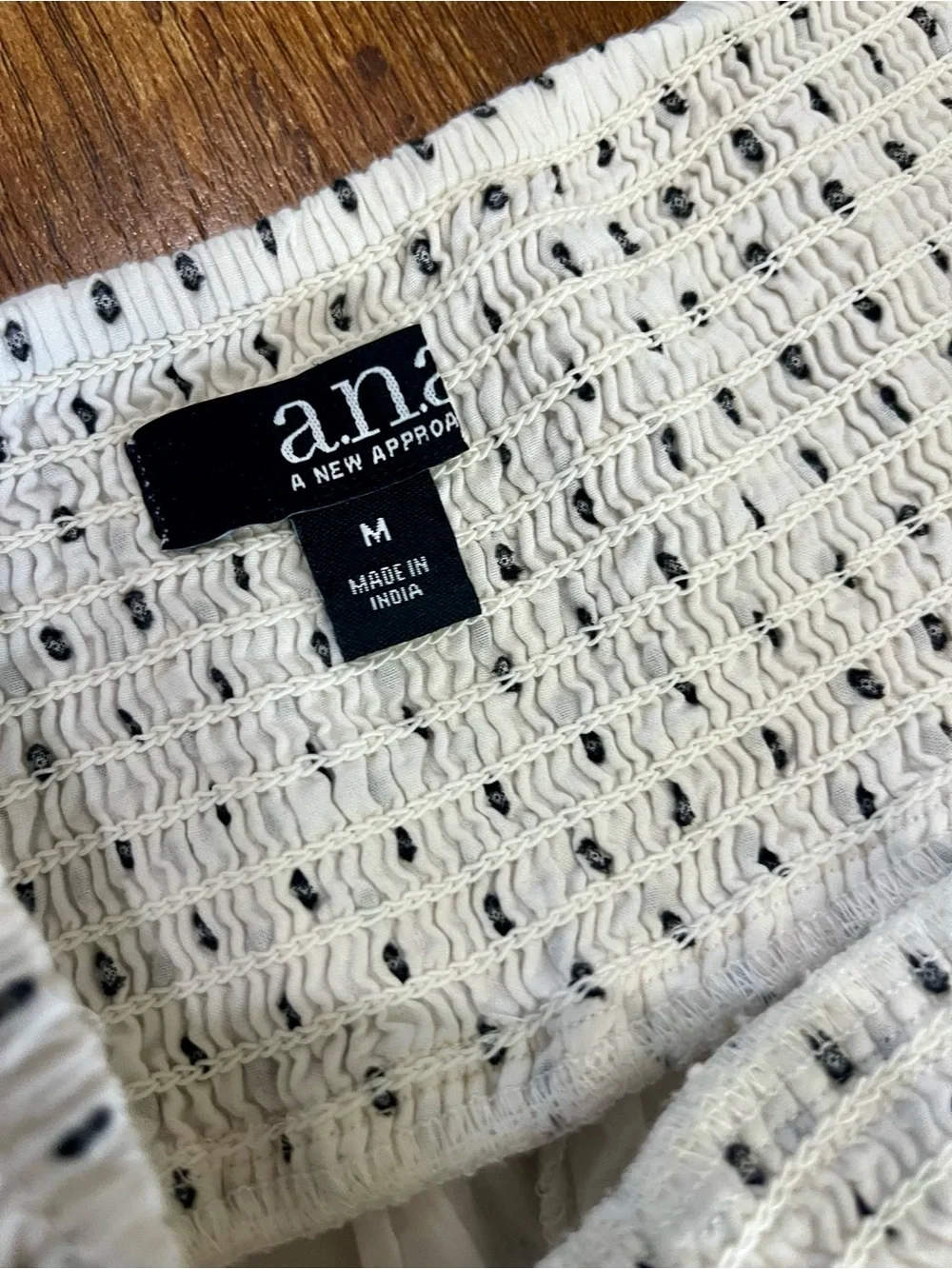a.n.a White Maxi Skirt with Black Polka Dots - Picture 8 of 8